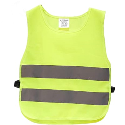 High visibility knitted reflective running vest