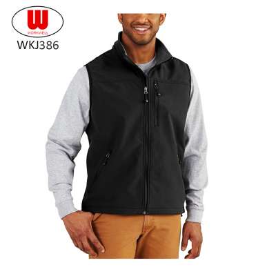 Black windbreaker mens vest autumn