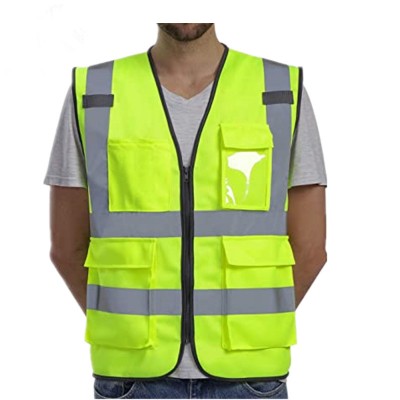 High visibility security knitted vest