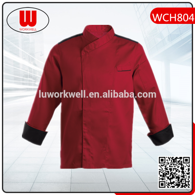 high quality long sleeve chef uniform jacket