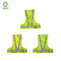 Reajoy Police Motorcycle Reflective Safety Vest,LED Running Safety Reflective Vest Meet The ANSI 107 Standard