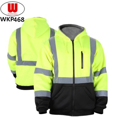 High visibility protective reflective hoodie