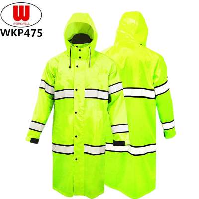 Reflective safety long motorcycle protective suit