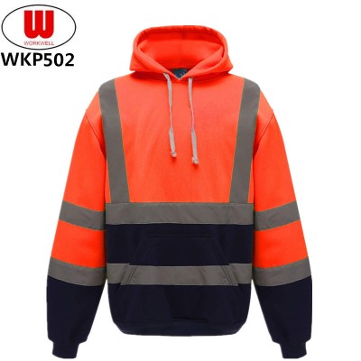 Hi vis orange work hoodies